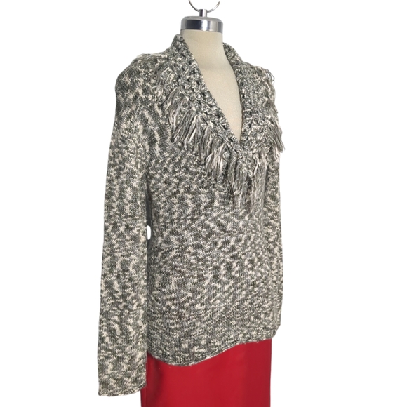 SPANNER Grey and white Sweater Size M - Picture 10 of 14